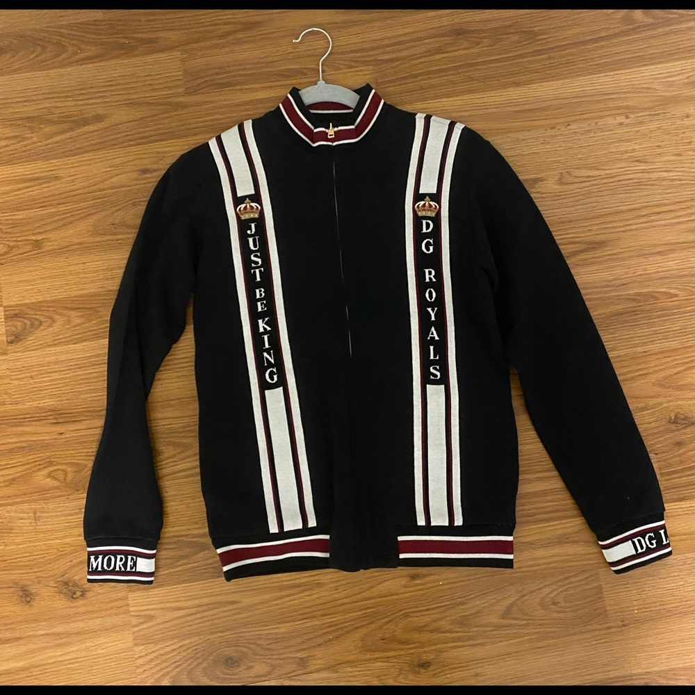 D & G Sweatpants  Black w. Logo and D & G Zip Cardigan Black w. Logo